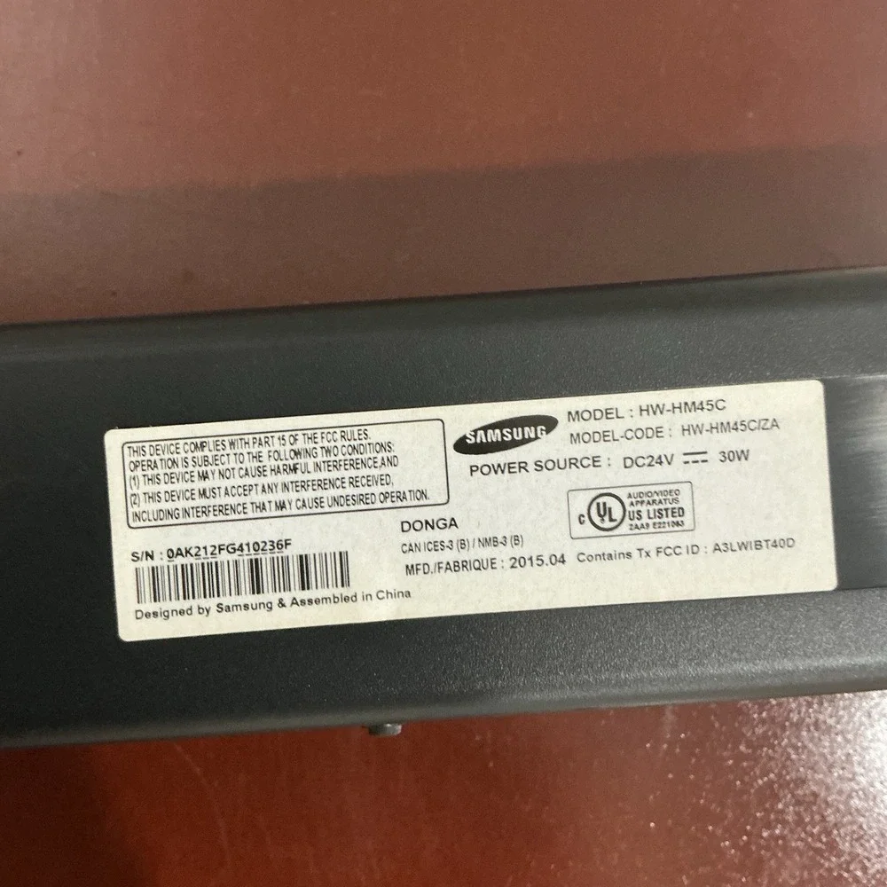 Samsung hw hm45c
